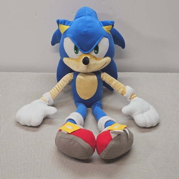 Sonic the Hedgehog Plush 24 Inch Large Stuffed Animal SEGA 2023 5268/126664 Blue - Picture 3 of 16